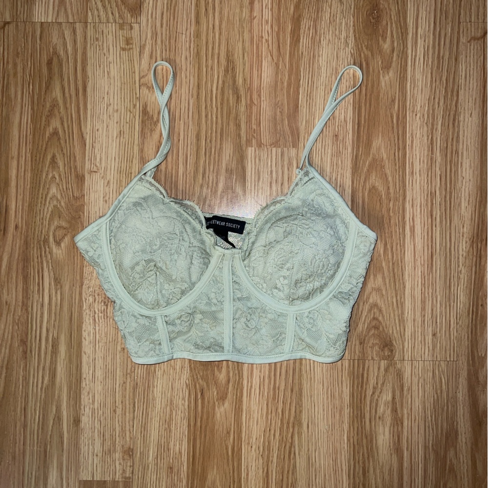 Mint Green Bustier Top